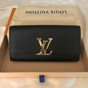 Authentic Louis Vuitton Long Wallet with Python